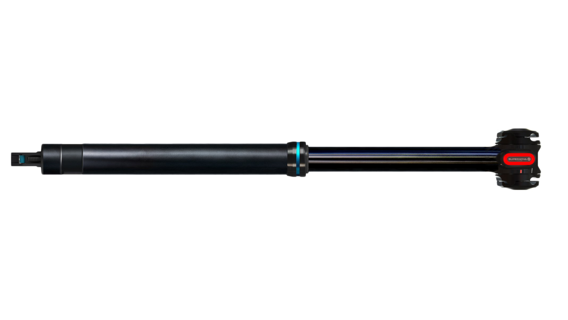 "Superdropper" telescopic seatpost with integrated taillight by Supernova