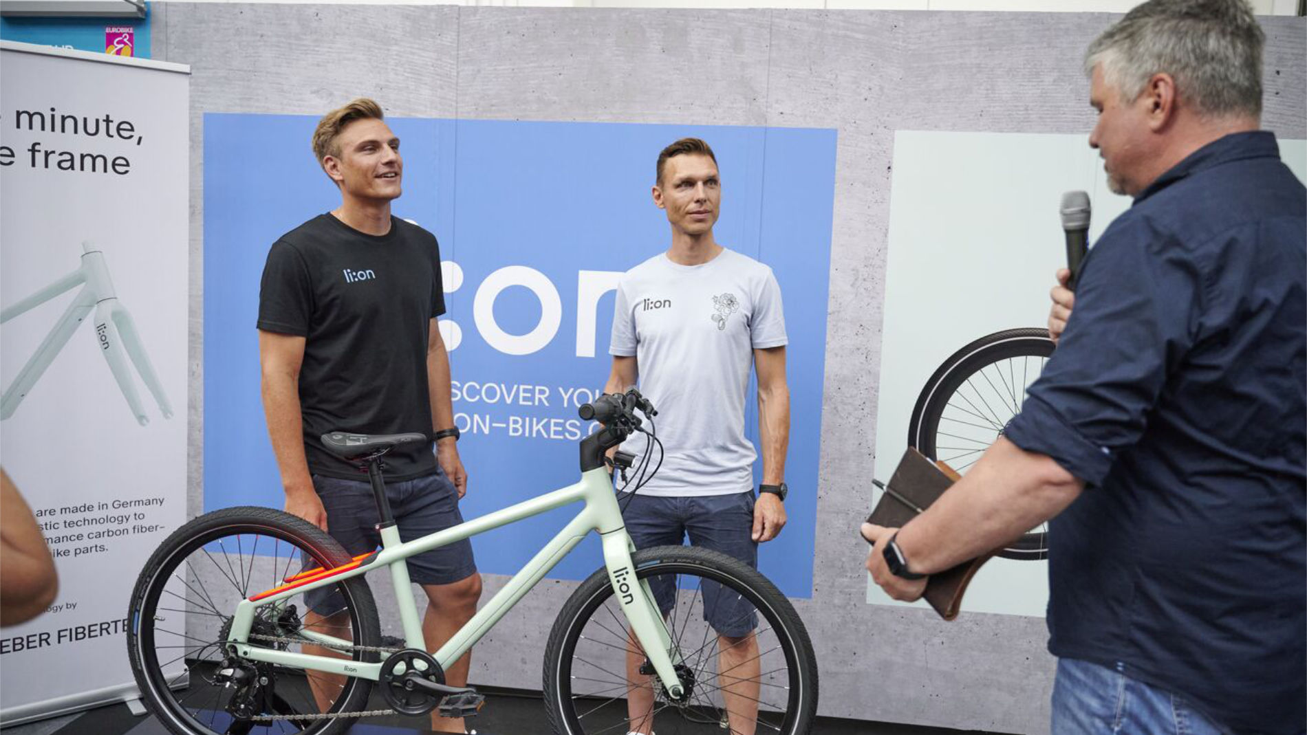 Produktpräsentation eines Fahrrads auf der EUROBIKE