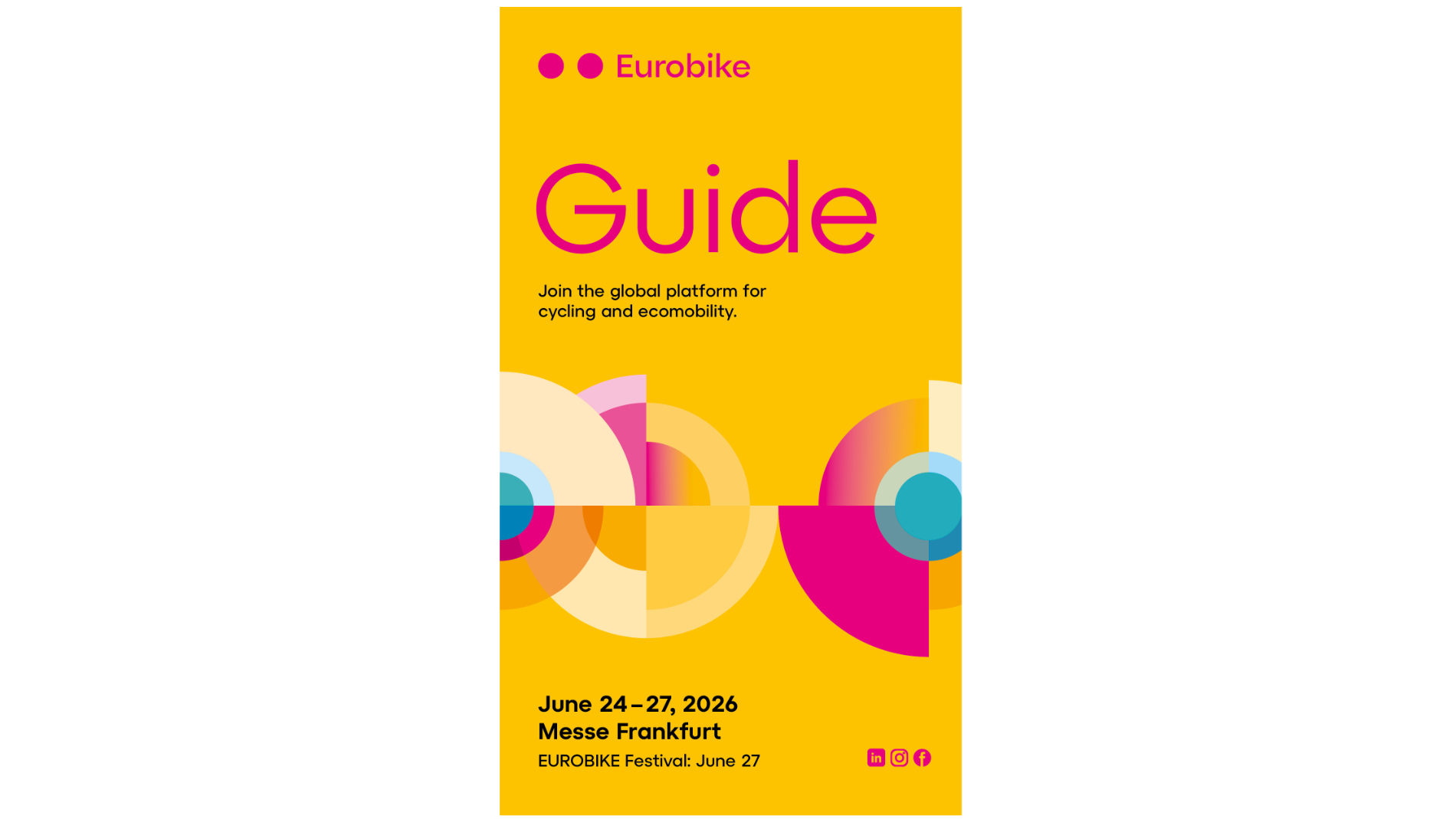 EUROBIKE Guide 2026 Cover mit Eventdaten Frankfurt