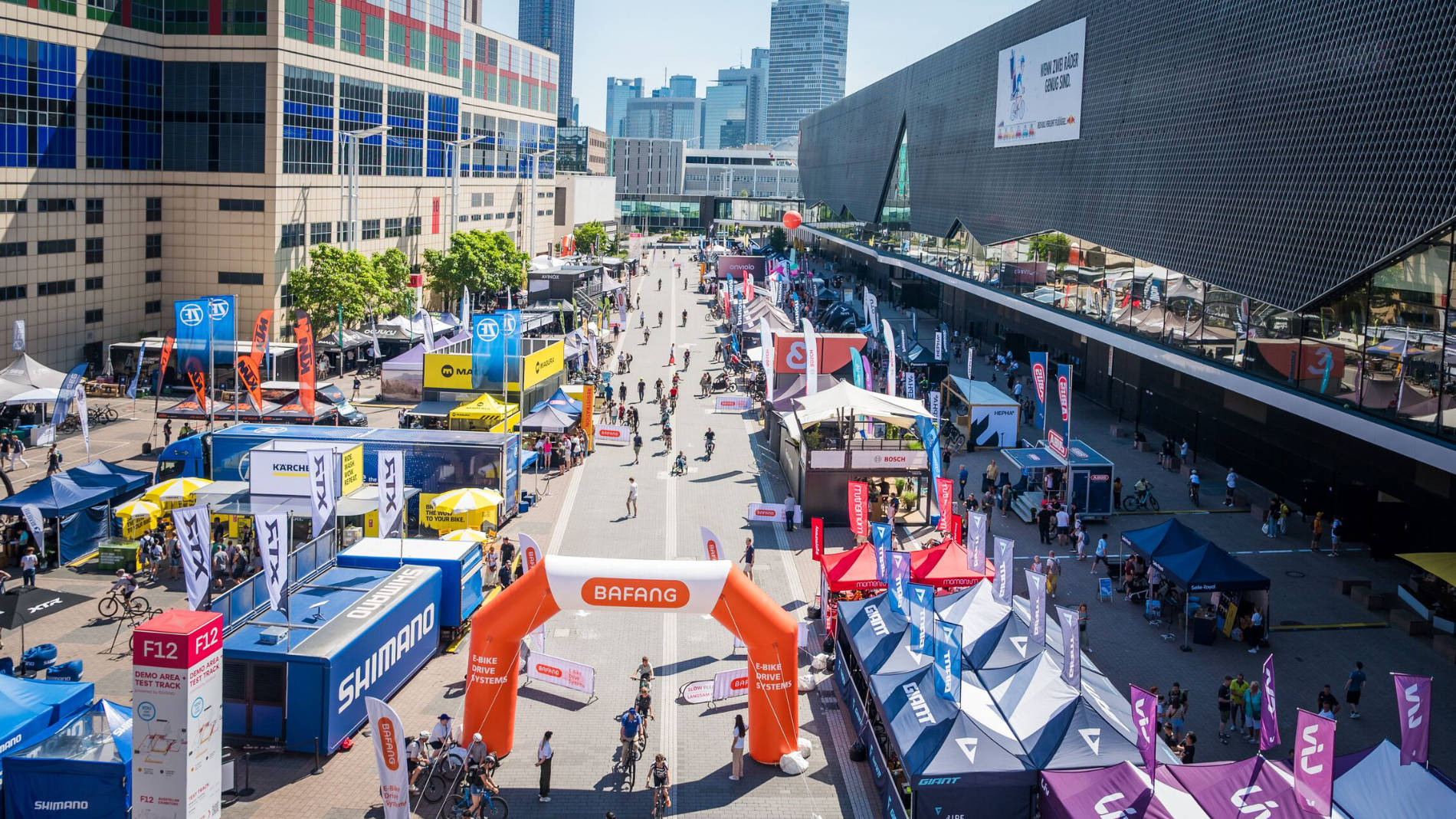Outdoor Messe Fahrrad Event Stadt Frankfurt Überblick