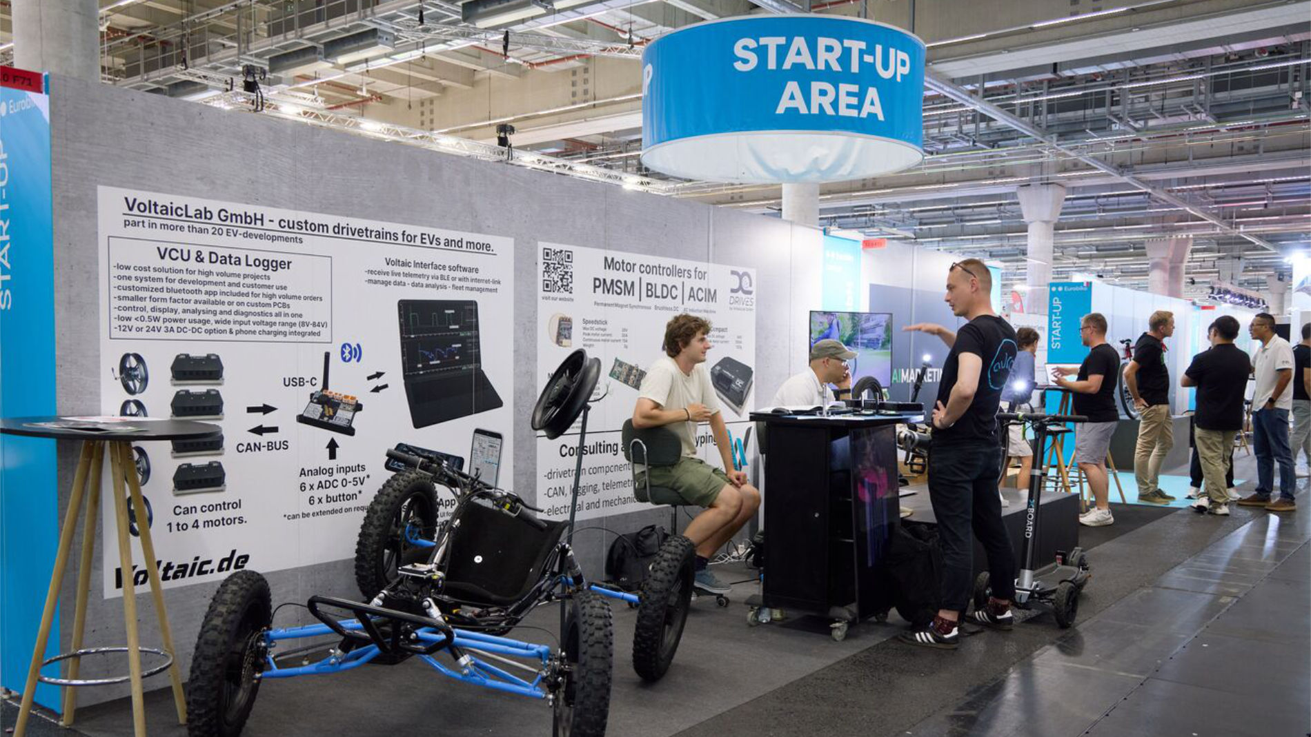 Blick in die Halle der Start-up Area