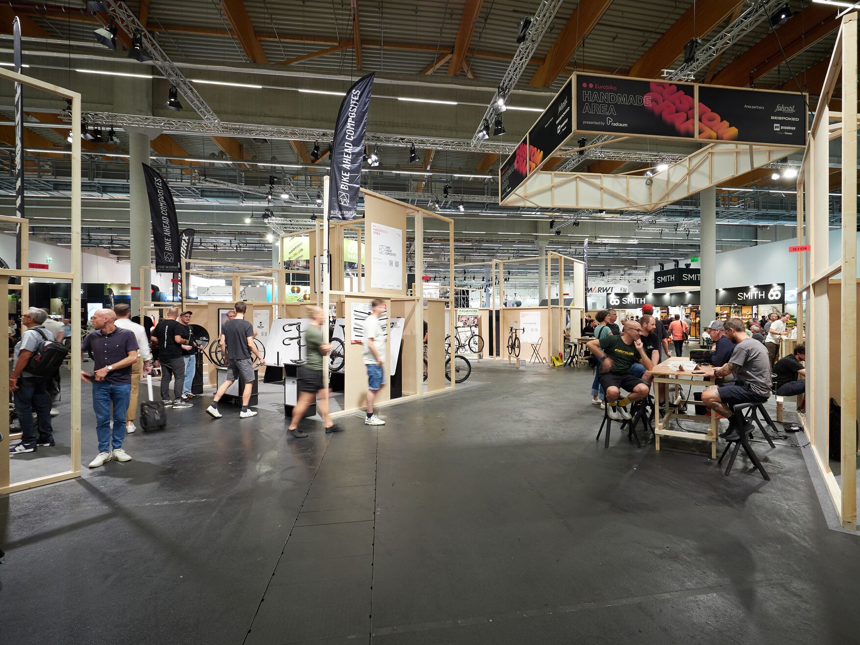 Halle 12.1, Handmade Area: Blick über die Handmade Area