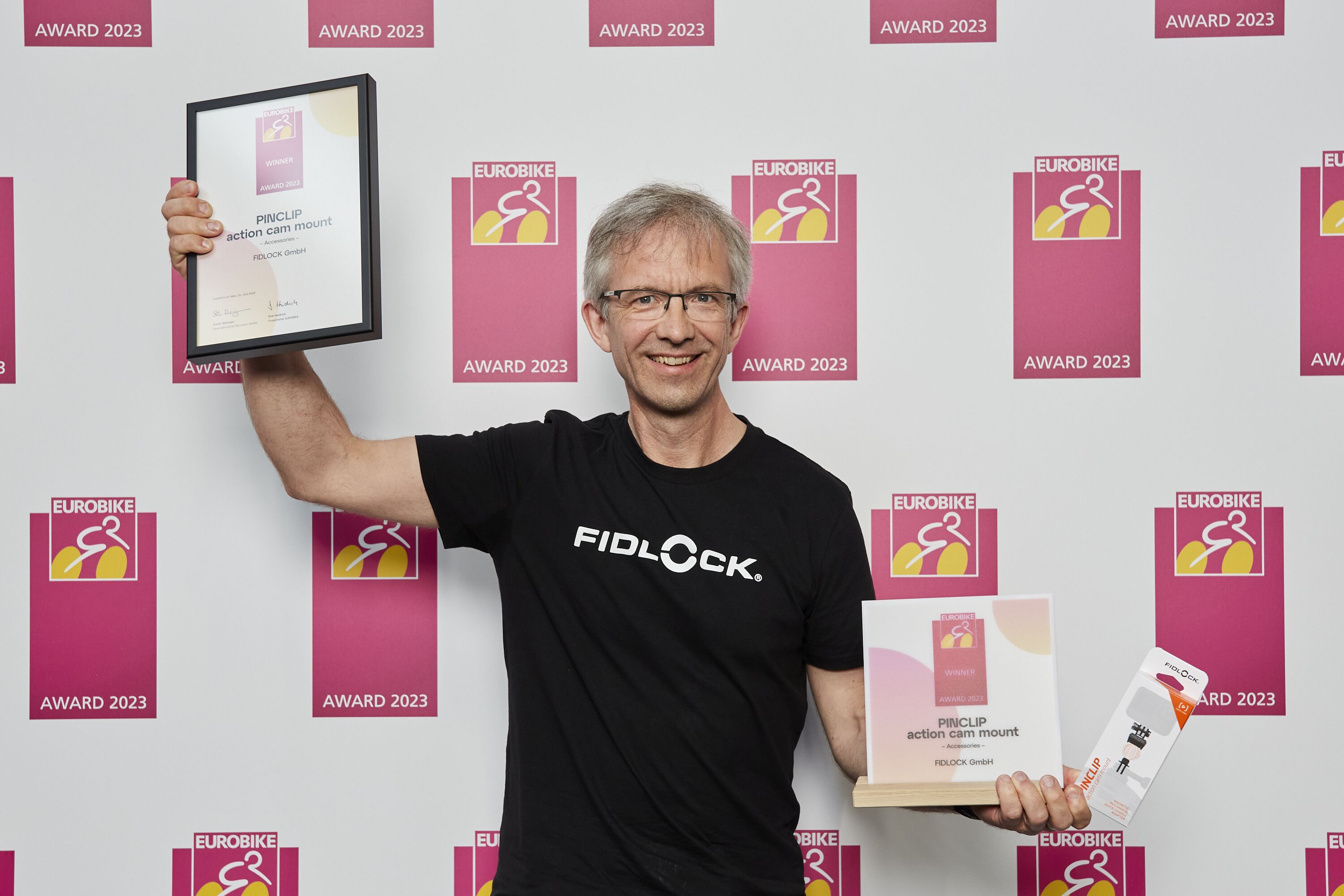 Gewinner Award: Fidlock; Pinclip Action Cam Mount